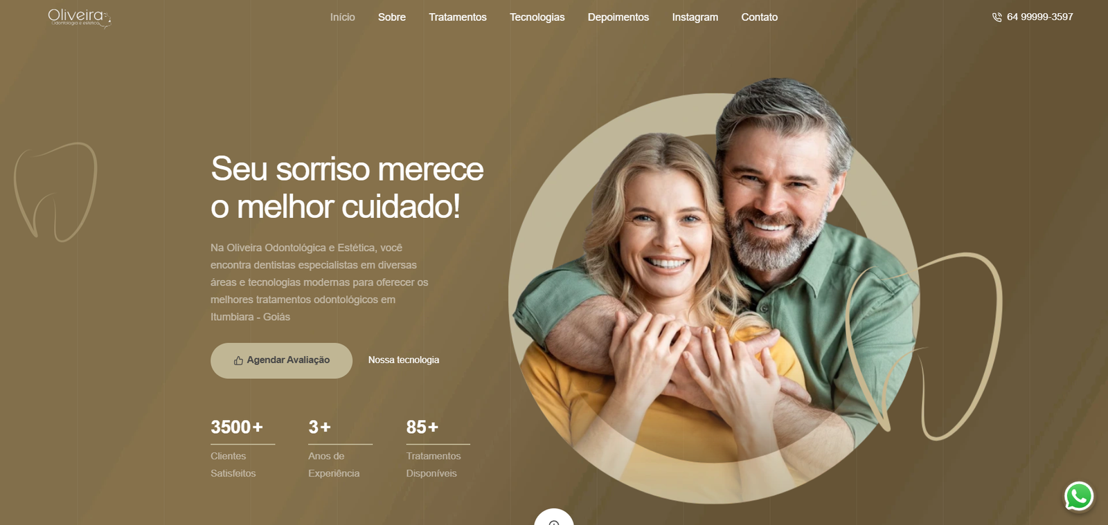 Projeto de web design desenvolvido pela TCRIATIVE — destaque 2