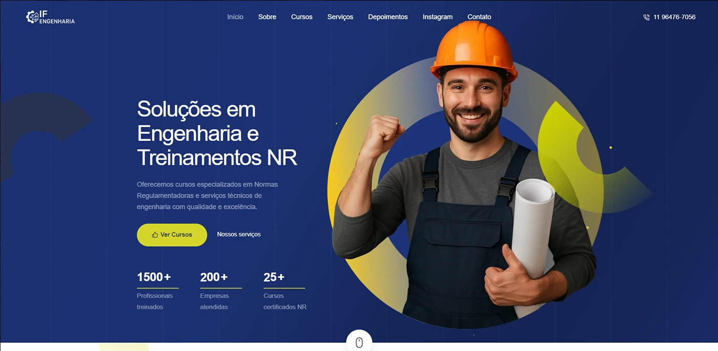 Projeto de web design desenvolvido pela TCRIATIVE — destaque 3