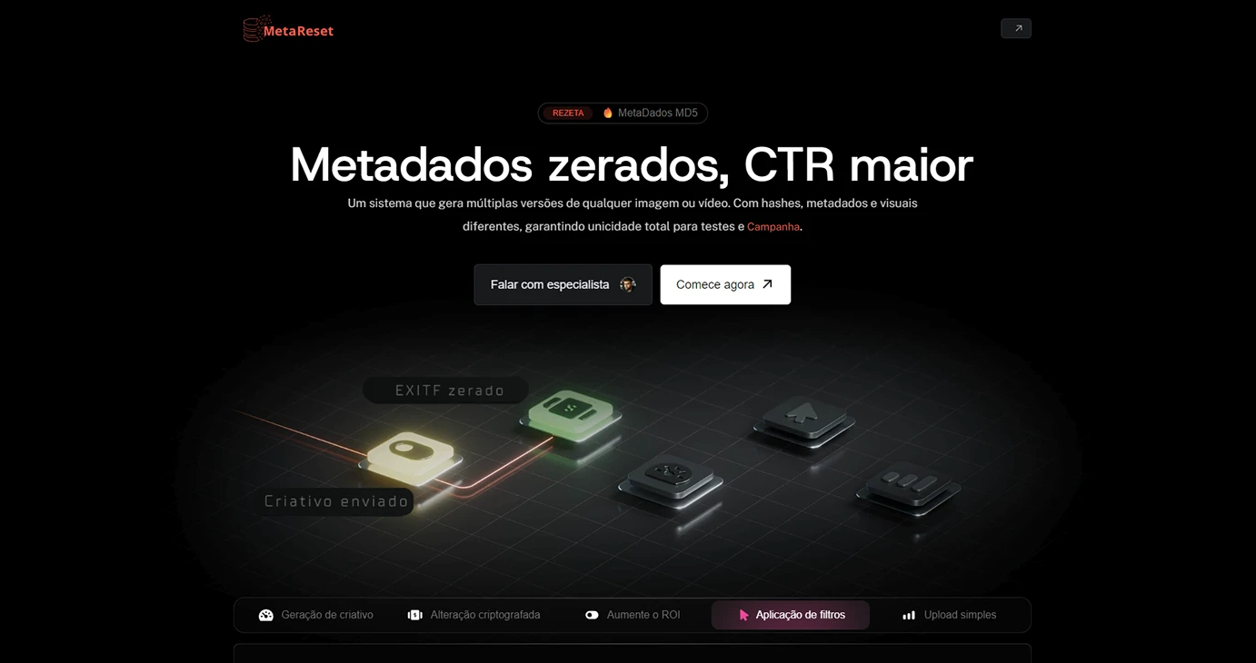 Projeto de web design desenvolvido pela TCRIATIVE — destaque 3
