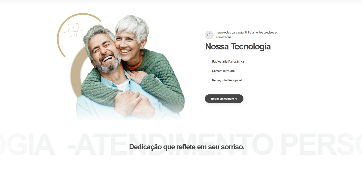 Tela do projeto Clínica Oliveira — visual 2