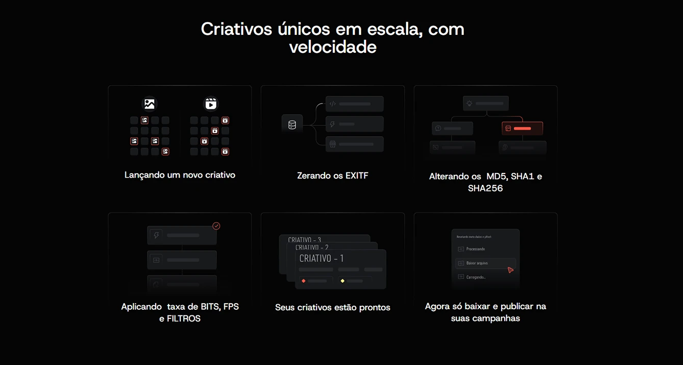 Tela do projeto METARESET — visual 1